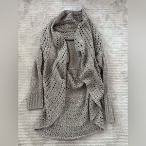 Debbie Morgan Elegant Gray Cardigan Size Small
